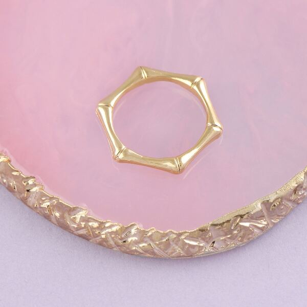 

Bamboo Detail Ring, Gold