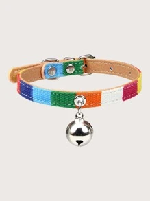 1 pieza collar de gato con campana - Multicolor - Ver 1