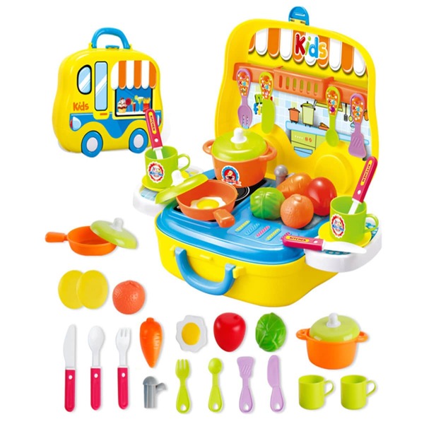 

Детская игрушка в форме кухонной посуды 25шт, Многоцветный