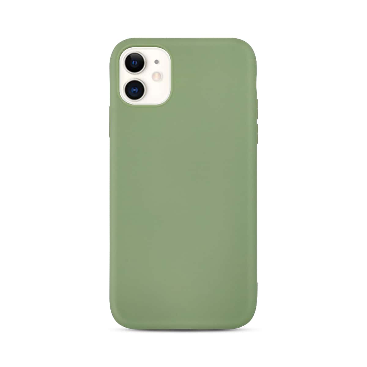 

1pc Solid iPhone Case, Green