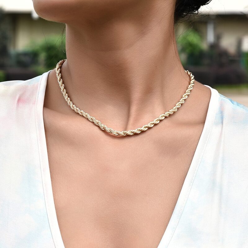 

Simple Solid Necklace, Gold