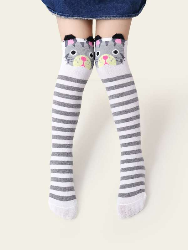 toddler striped knee socks