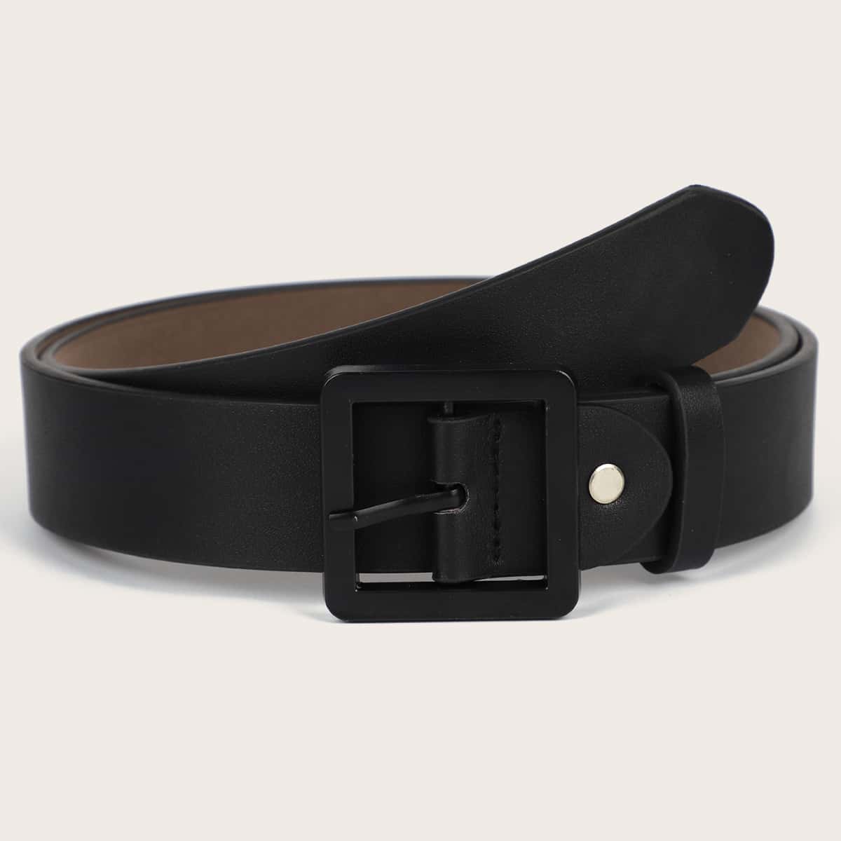 

Geo Buckle Belt, Black