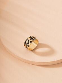 金屬質感戒指 - 黑色 - 查看 1