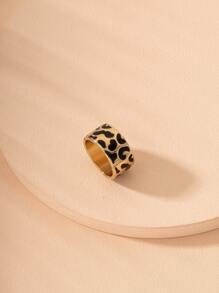 金屬質感戒指 - 黑色 - 查看 2