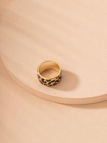 金屬質感戒指 - 黑色 - 查看 3