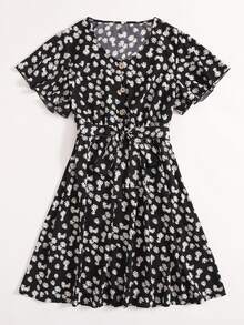 Vestidos Tallas Grandes Cinta Floral Multicolor Bohemio - Multicolor - Ver 3