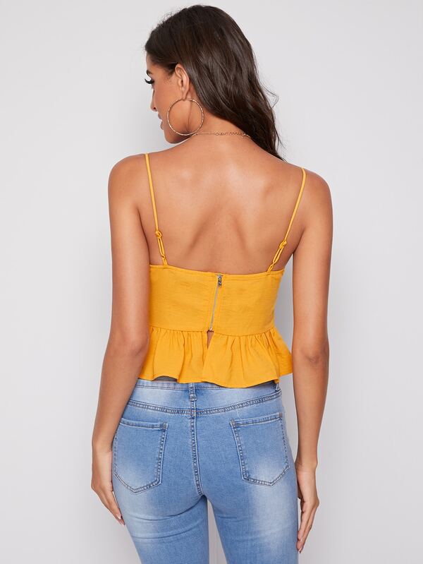 peplum cami top