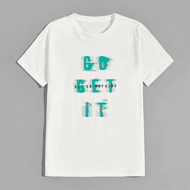 

Guys Letter Graphic Tee, White