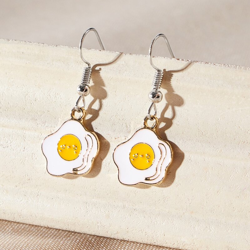

Egg Shaped Drop Earrings, Multicolor