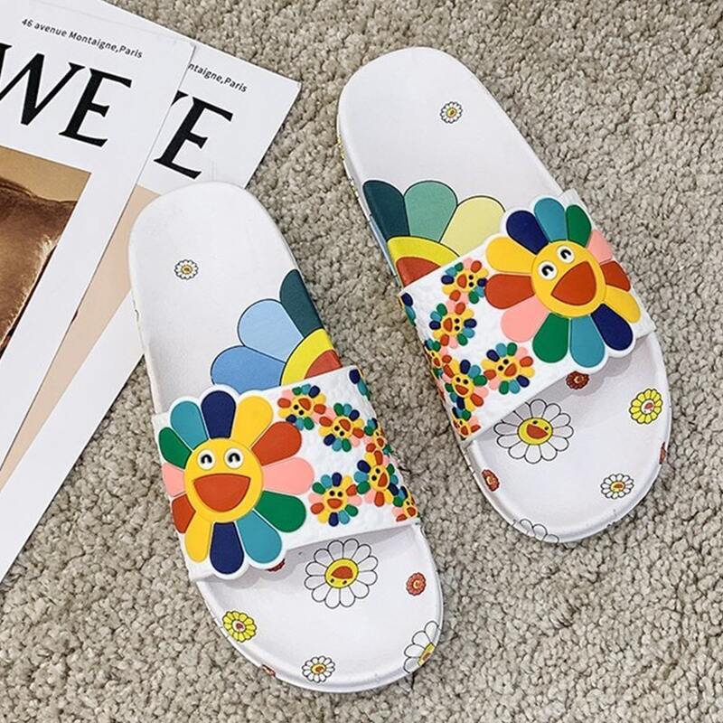 

Sunflower Open Toe Slides, Multicolor
