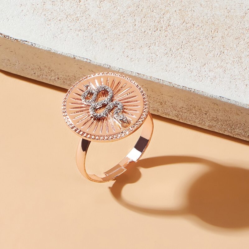 

Snake Coin Ring, Gold