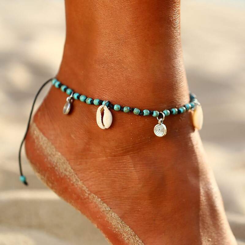 

Shell Decor Beaded Anklet, Multicolor