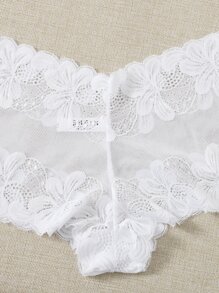 3pack Sexy Lace Panty Set Lingerie - Multicolor - View 4