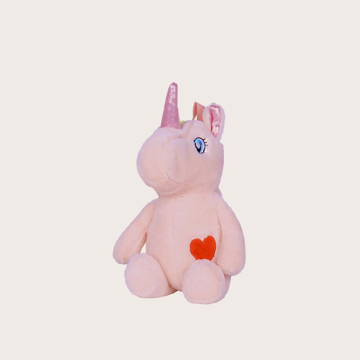 

Unicorn Fluffy Backpack, Pastel baby pink