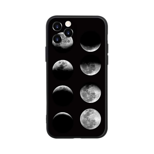 

Чехол для iPhone с рисунком луны 1шт, Чёрнобелые