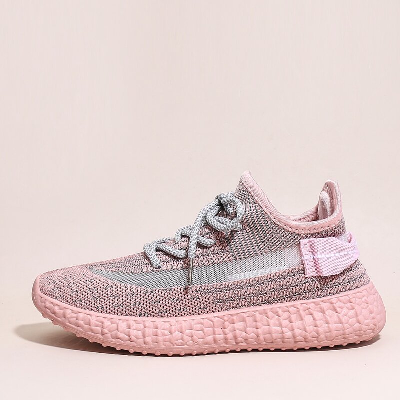 

Lace-up Decor Wide Fit Sneakers, Pink