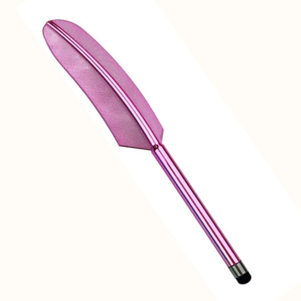 

1pc Feather Design Stylus Pen, Pink