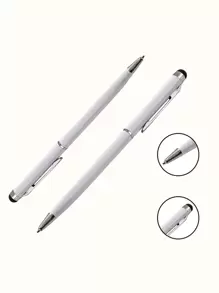 1pc Minimalist Stylus Pen - White - View 1