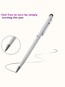 1pc Minimalist Stylus Pen - White - View 4