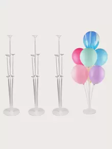 3 thanh nhựa Balloon Stick - trắng - Xem 1