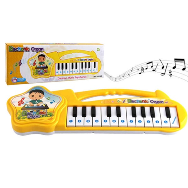 

Детская электронная игрушка-пианино, Жёлтые