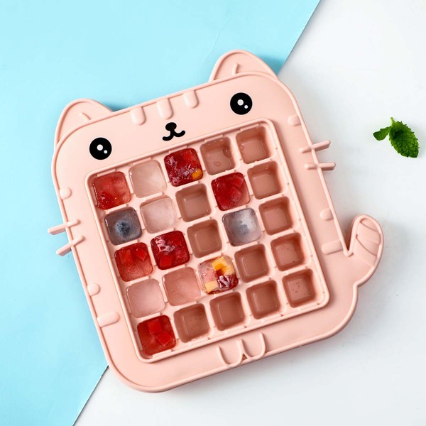 

Cat Shaped Ice Cube Mold, Pink