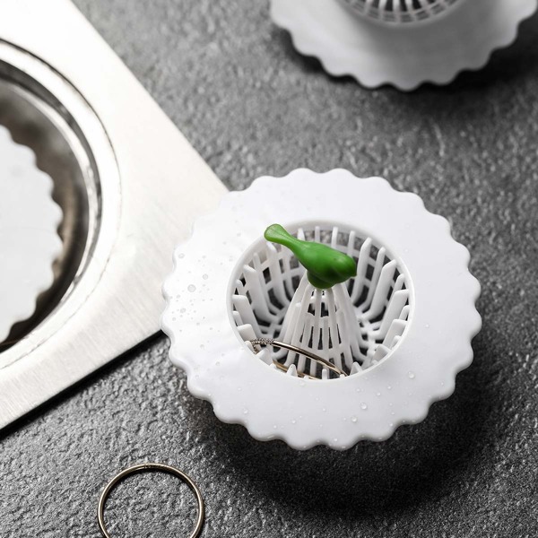 

1pc Plastic Sink Filter, White