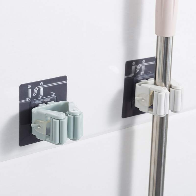 

1pc Wall Mounted Mop Gripper, Multicolor
