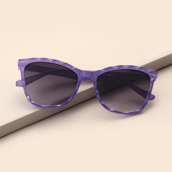 

Toddler Kids Plain Acrylic Frame Sunglasses, Purple
