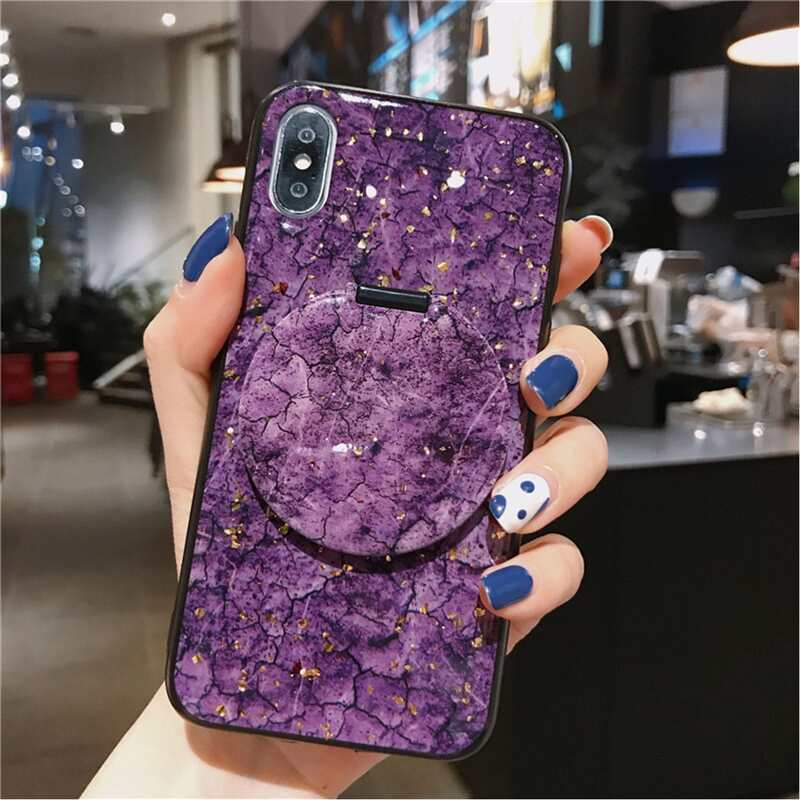 

Glitter Mirror iPhone Case, Purple