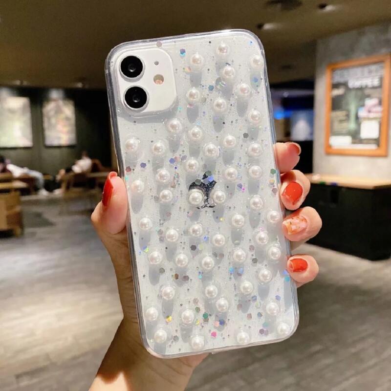 

Faux Pearl Clear iPhone Case