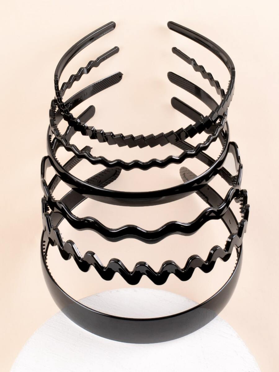 6 cái tóc hình học - màu đen - Xem 1