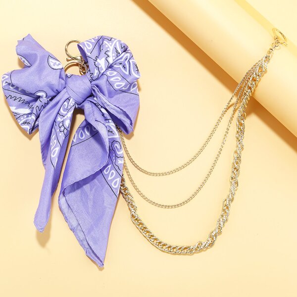 

Twilly Scarf Decor Pant Chain, Mauve purple
