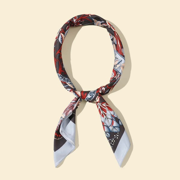 

Flower Pattern Bandana, Blue