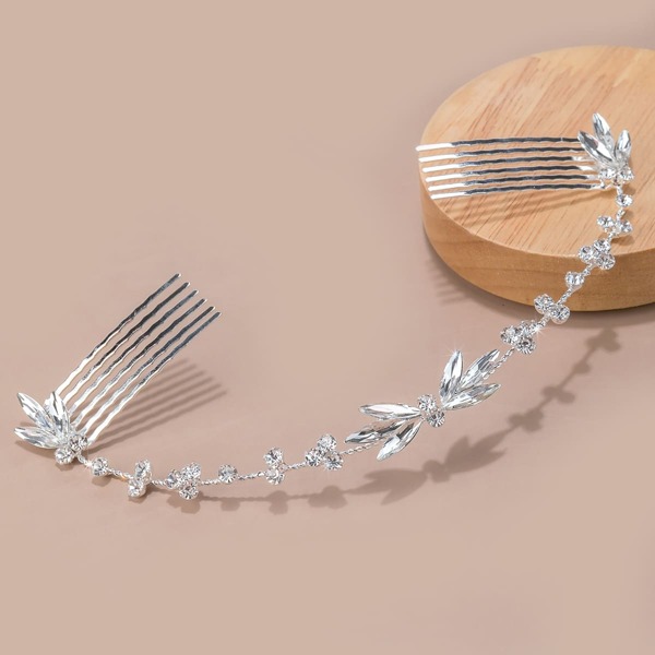 

Rhinestone Decor Hair Pin, Silver