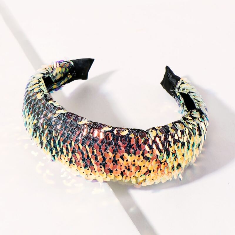 

Colorful Sequin Decor Hair Hoop, Multicolor
