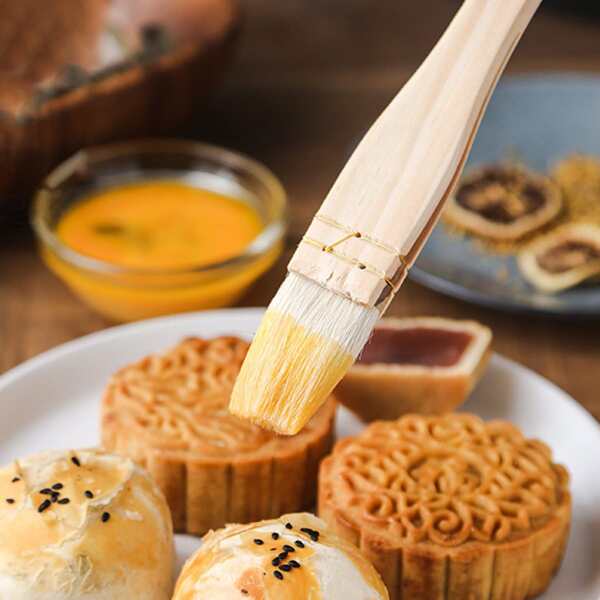 

1шт масляная щетка с деревянной ручкой, Многоцветный