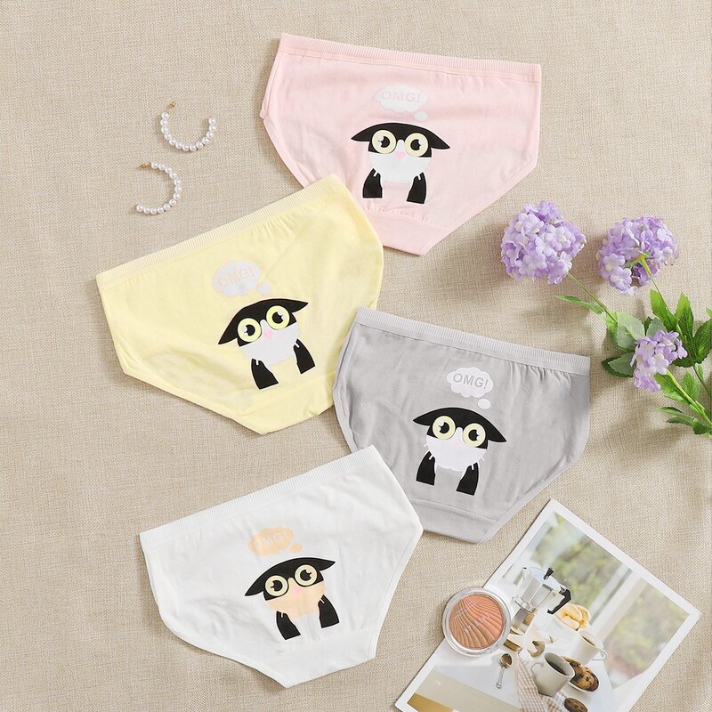 

4pack Cartoon Graphic Panty Set, Multicolor