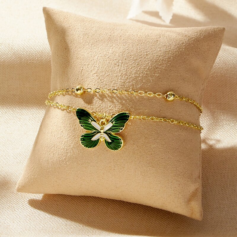 

Butterfly Chain Bracelet, Gold