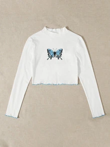 Muchica Áo thun Xù nhỏ Thú vật trắng Giải trí - trắng - Xem 3