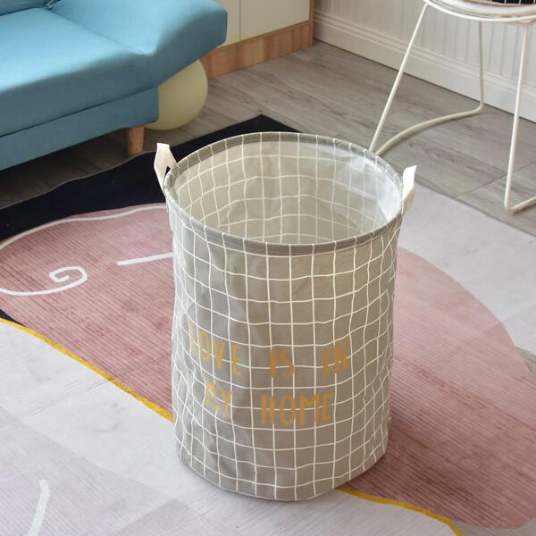 

Plaid Pattern Clothes Storage Basket, Multicolor