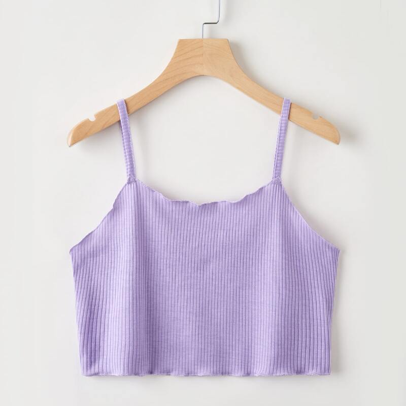 

Solid Crop Cami, Lilac purple