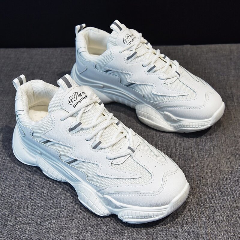 

Lace Up Chunky Sneakers, White