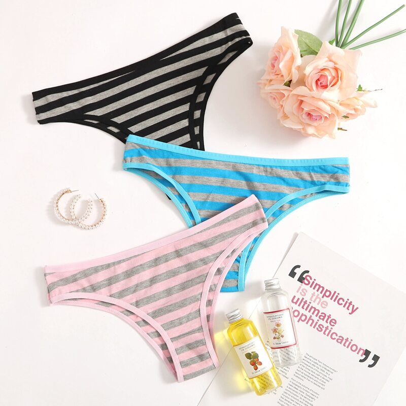 

3pack Stripe Panty Set, Multicolor