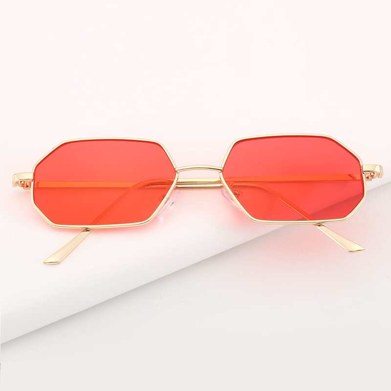 

Polygon Metal Frame Sunglasses