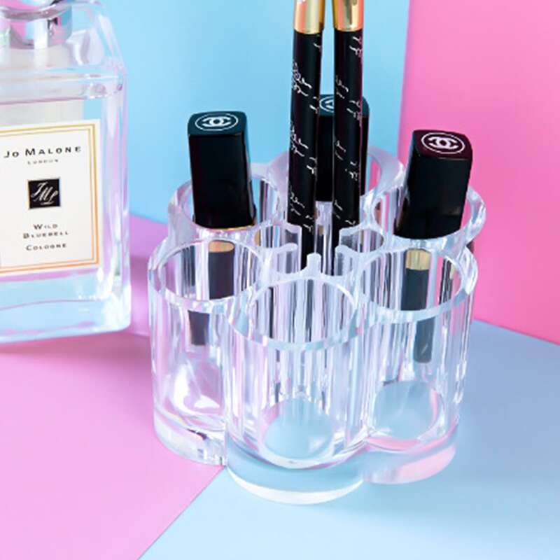

1pc 6 Hole Clear Lipstick Storage Box