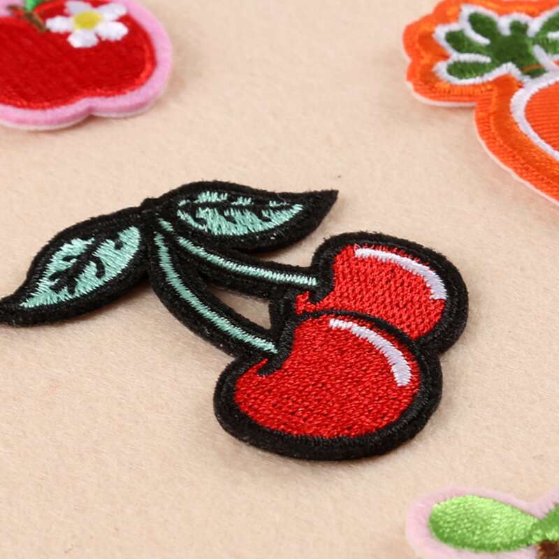 

1set Fruit Embroidery Patch, Multicolor