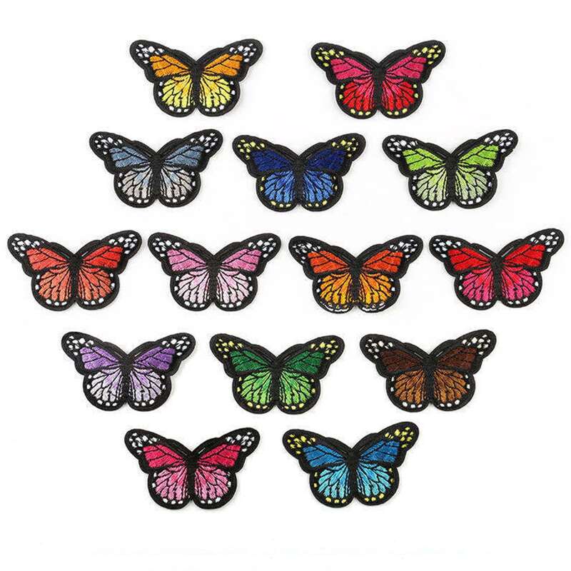

1set Butterfly Embroidery Patch, Multicolor