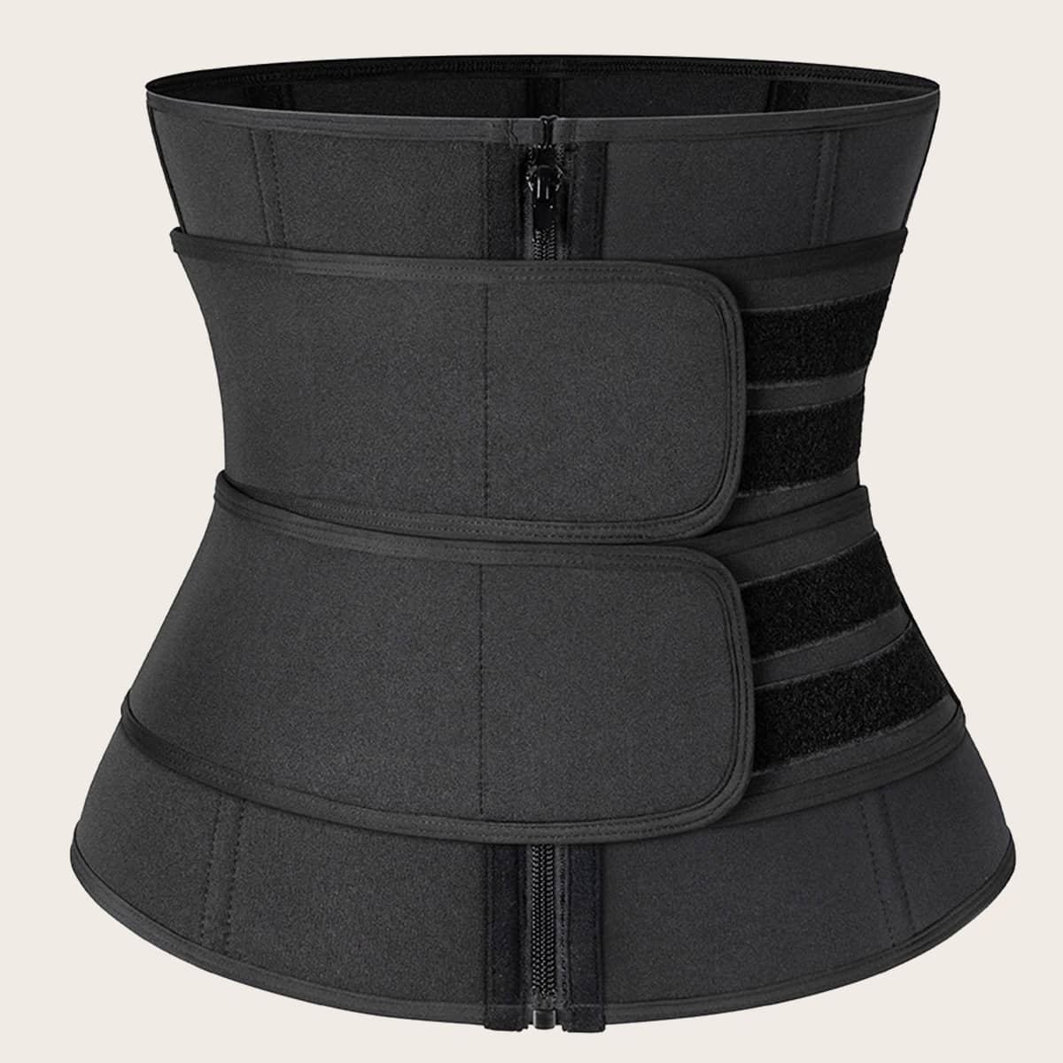 

1pc Body Shaper Wrap Corset, Black